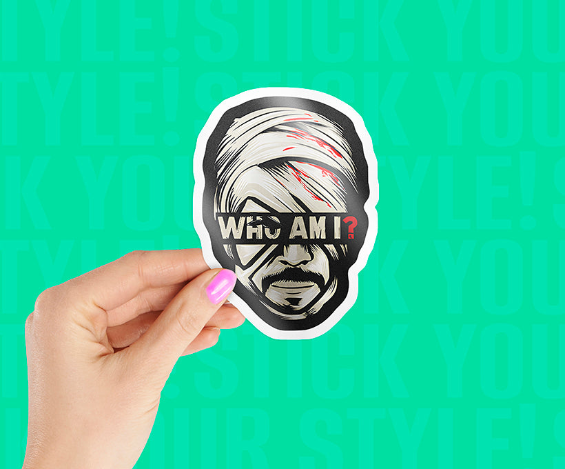 Who Am I Magnetic Sticker