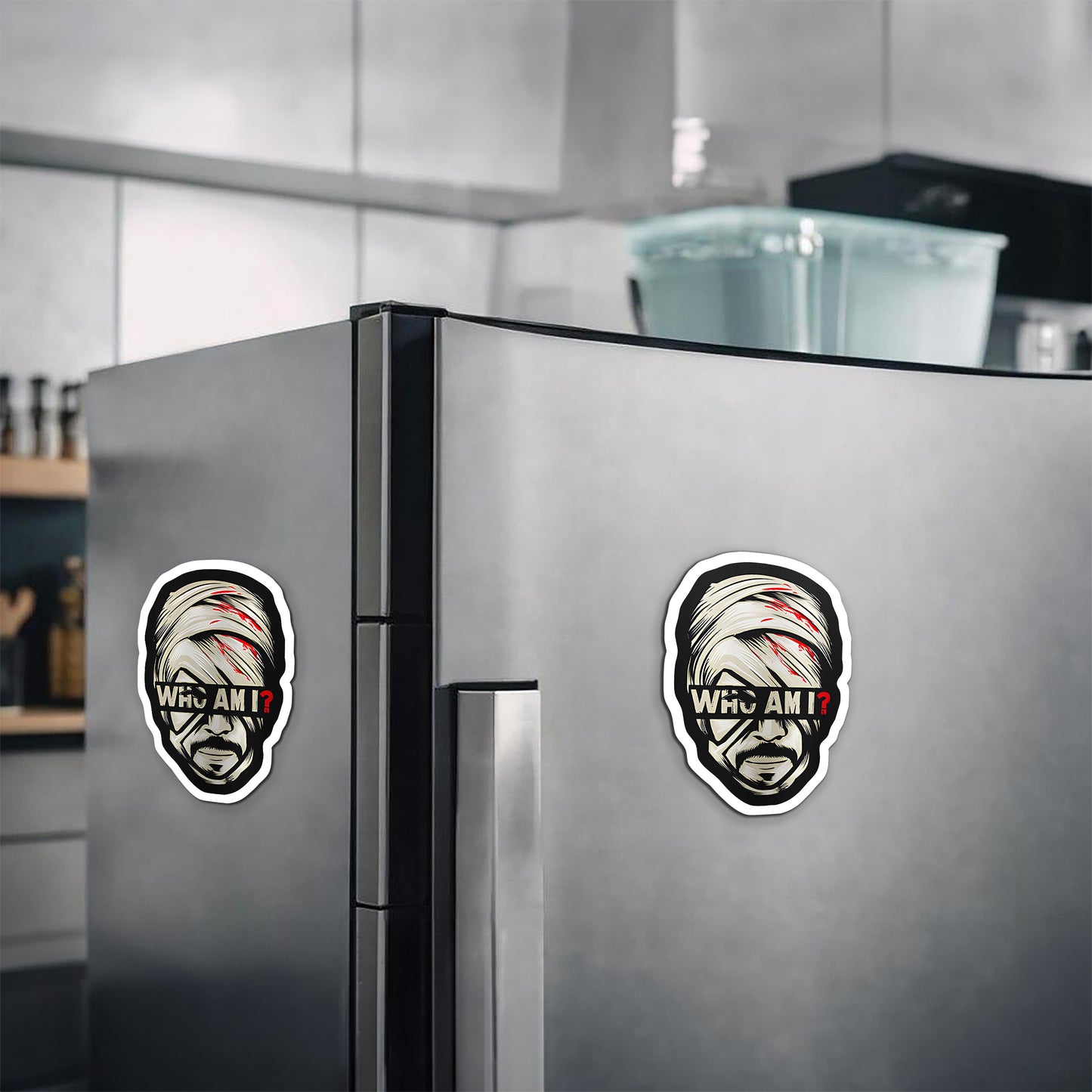 Who Am I Magnetic Sticker