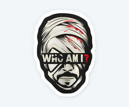 Who Am I Magnetic Sticker