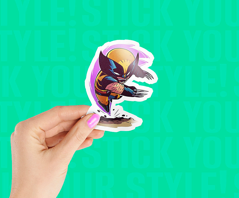 Wolverine Claw Attack Magnetic Sticker