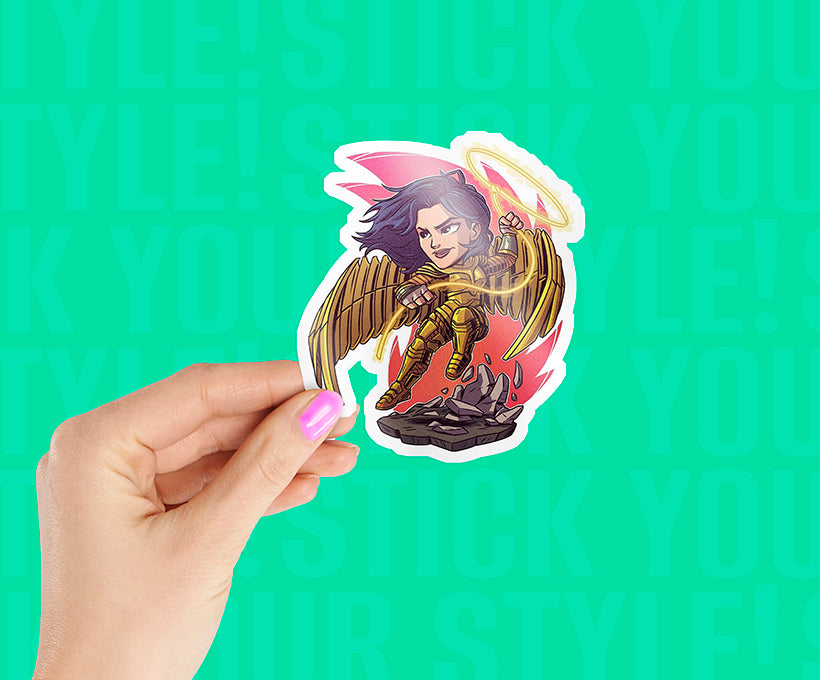 Golden Armor Magnetic Sticker