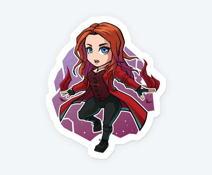 Chibi Wanda Marvels Sticker